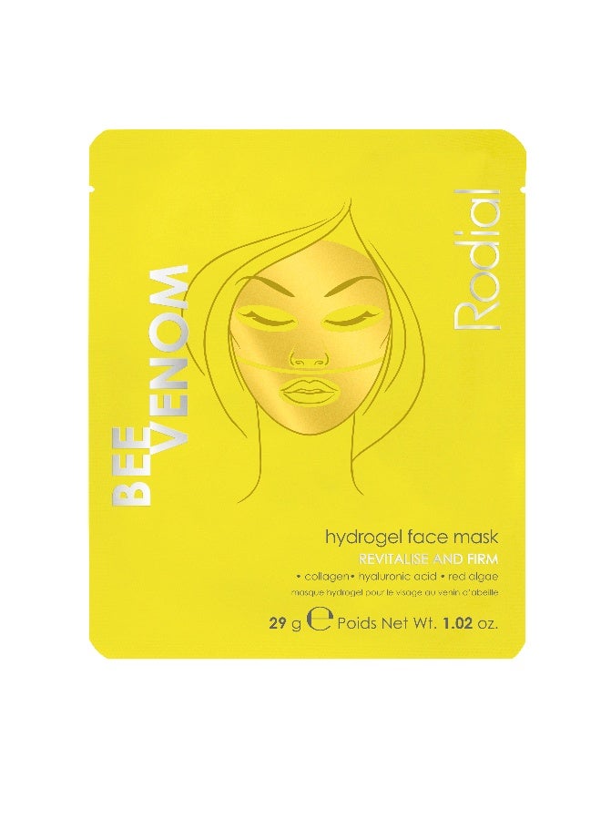 Rodial قناع هيدروجيل سم النحل من روديال x4 - تكبير احترافي للبشرة الباهتة، سم النحل وحمض الهيالورونيك، تقنية الجلد الثاني لتخفيف التجاعيد 4 عبوات - Image 2
